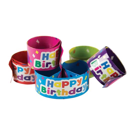 Teacher Created Resources Birthday Slap Bracelets, 6 Packs of 10